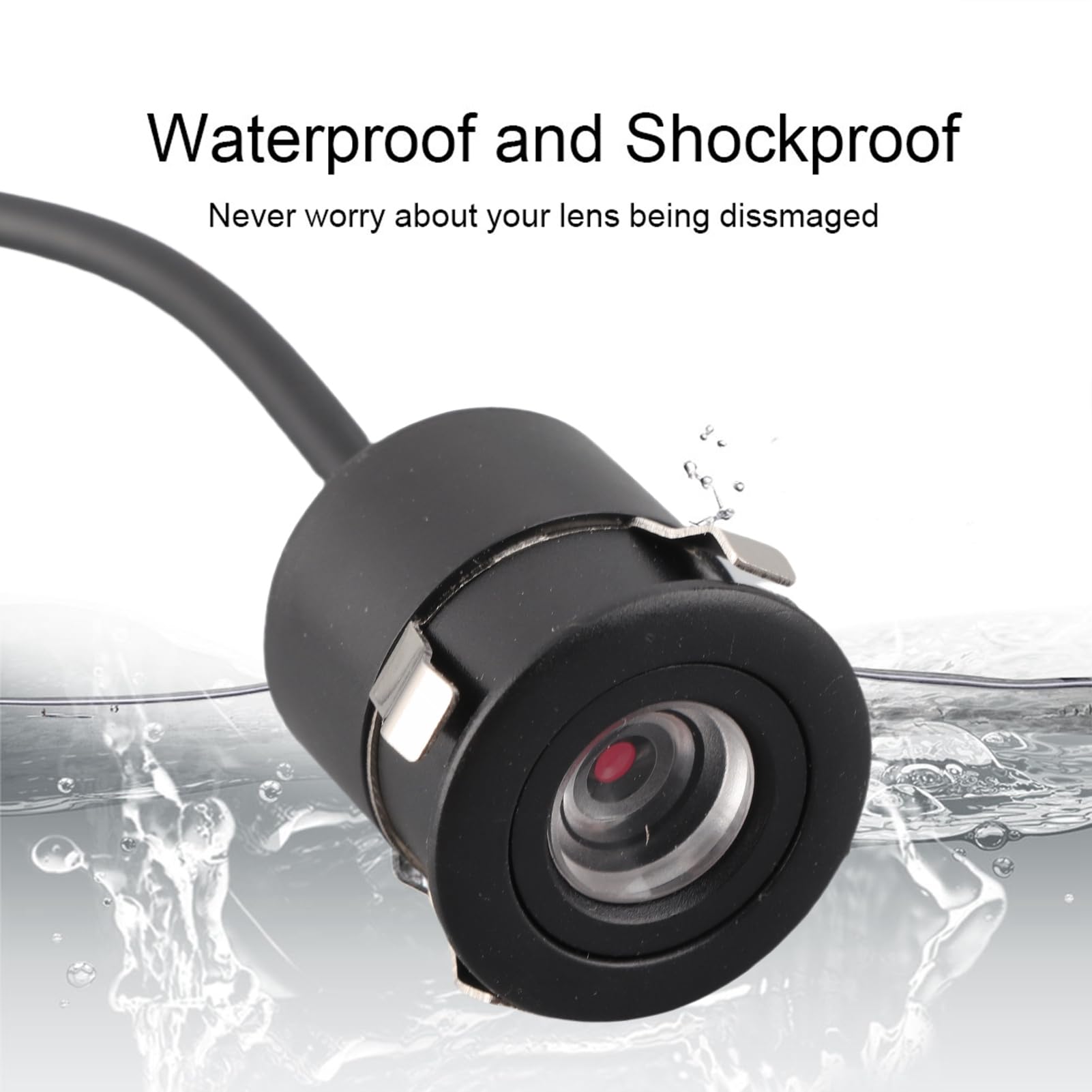 Mini Waterproof Camera, 170° Wide Angle Wired Security Mini Color